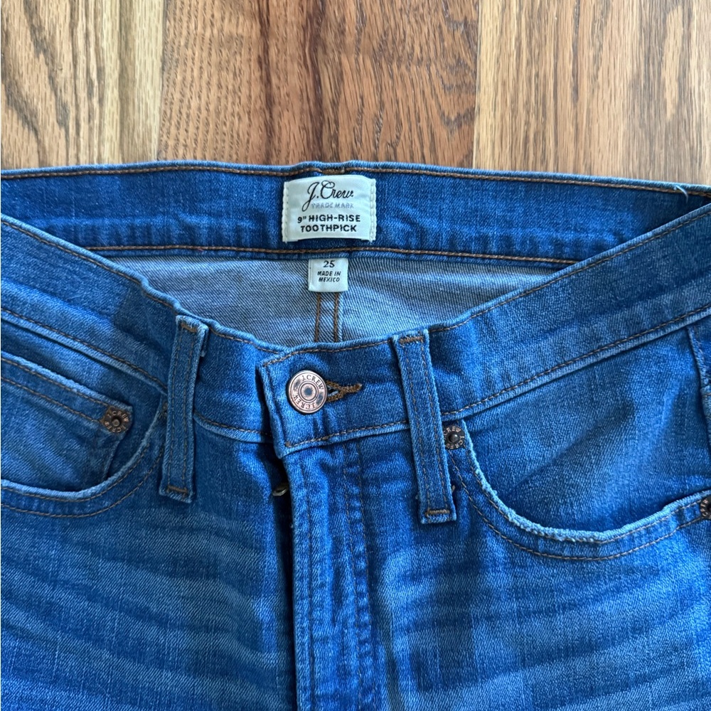 J.Crew High Rise Toothpick Jeans - Picture 2 of 3